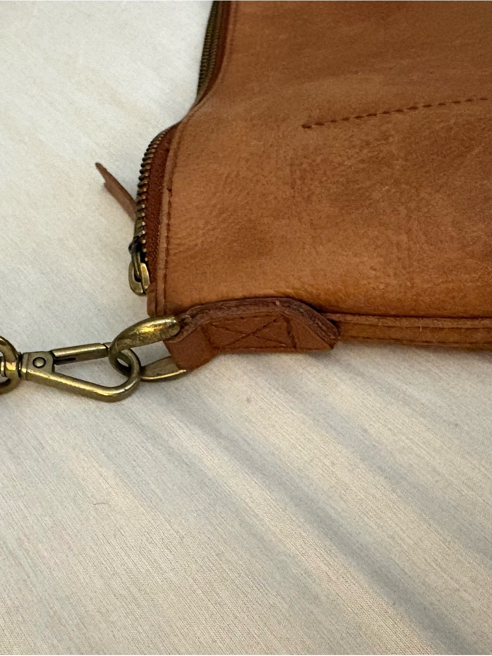 Madewell Cognac Leather Shoulder Bag - Picture 4 of 4